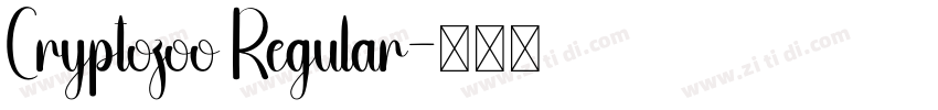 Cryptozoo Regular字体转换